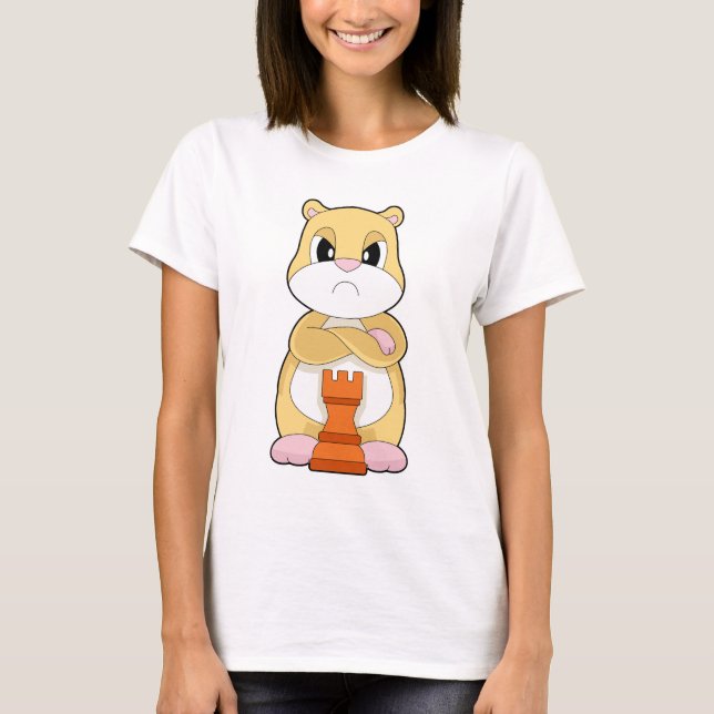 T-shirt Échecs Hamster pièce King Chess (Devant)