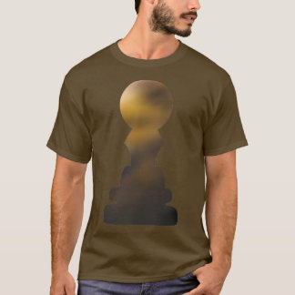 T-shirt Échecs marron