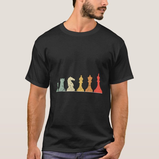 T-shirt Échecs pour joueur d'échecs (Devant)
