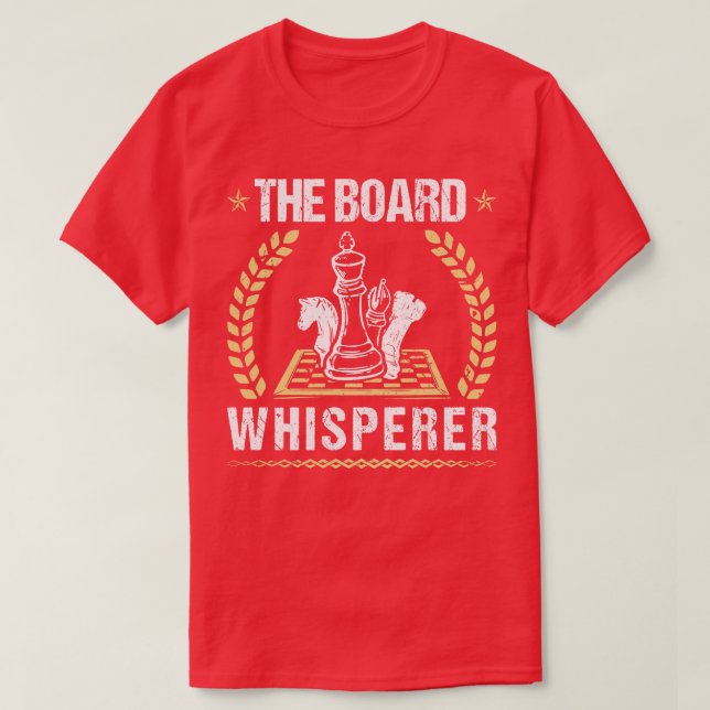 T-shirt Échecs Whisperer du plateau (Design devant)