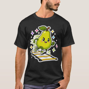 T-shirt Échelle d'agilité de poire déterminée Cartoon Sti
