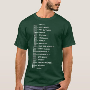 T-shirt Échelle de barbe