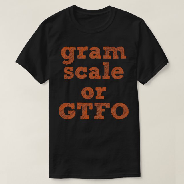 T-shirt Échelle de grillage ou GTFO (Design devant)