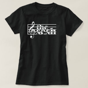 T-shirt Échelle musicale du sesh des femmes ""