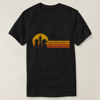T-shirt Échiquier et design rétro Berger allemand