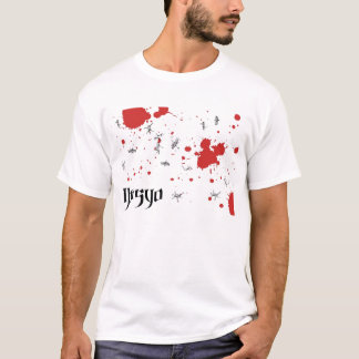T-shirt Éclaboussure barbelée d'Ibasyo