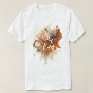 T-shirt Éclaboussure d'automne abstraite 