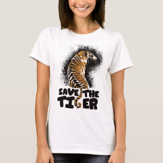 T-shirt éclaboussure de tigre
