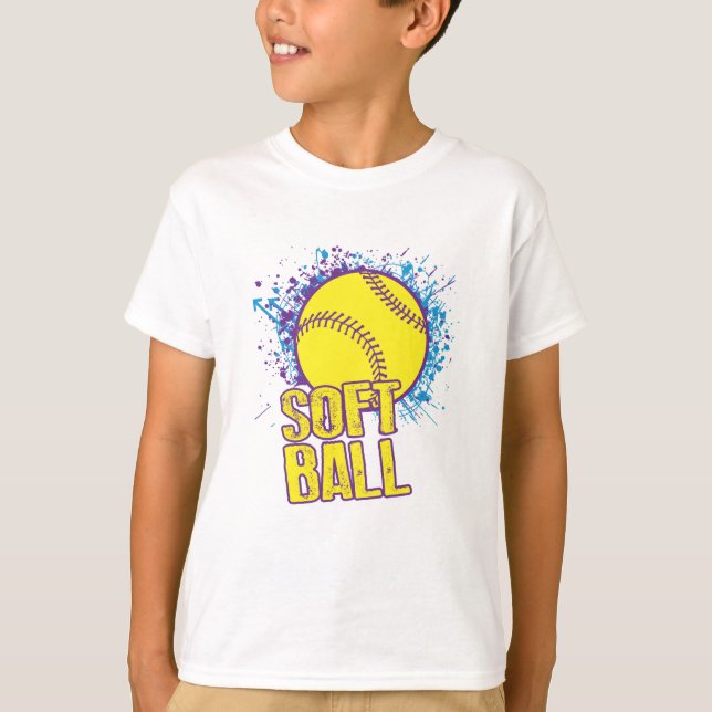 T-shirt Éclaboussure du base-ball (Devant)
