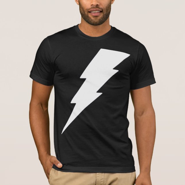 T-shirt Éclair blanc (Devant)