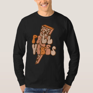 T-shirt Éclair Léopard Rétro Boulon Automne Le