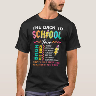 T-shirt Éclair Rétro ABCD Le Retour À L'École Tours