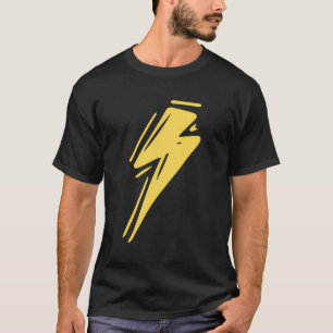 T-shirt Éclair Tempête de tonnerre Bolt Strike Cool Jaune