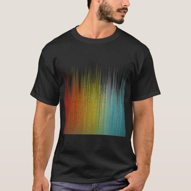 T-shirt Éclairage de la ville (Devant)