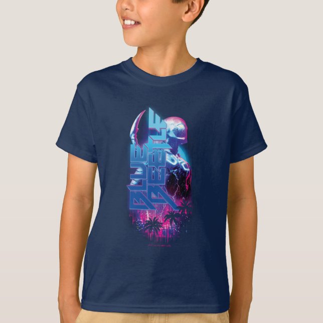 T-shirt Éclairage de la ville rétrovague de dendroctones b (Devant)
