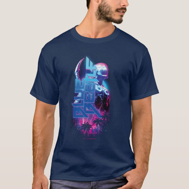 T-shirt Éclairage de la ville rétrovague de dendroctones b (Devant)