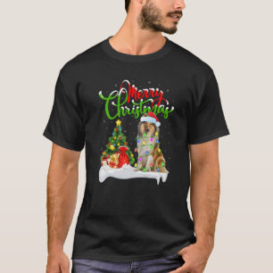 T-shirt Éclairage de Noël Correspondant Père Noël Roug