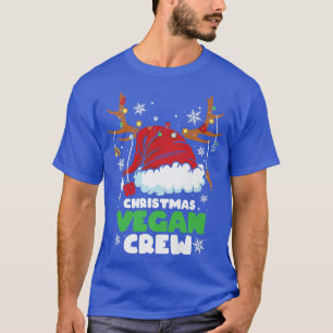 T-shirt Éclairage de Noël Equipe végétale Reindeer végétar