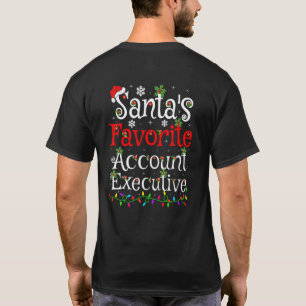 T-shirt Éclairage de Noël Le Compte Exécutif Préféré du Pè