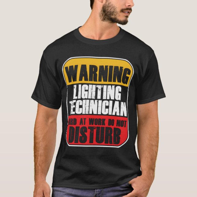 T-shirt Éclairage du technicien phare (Devant)