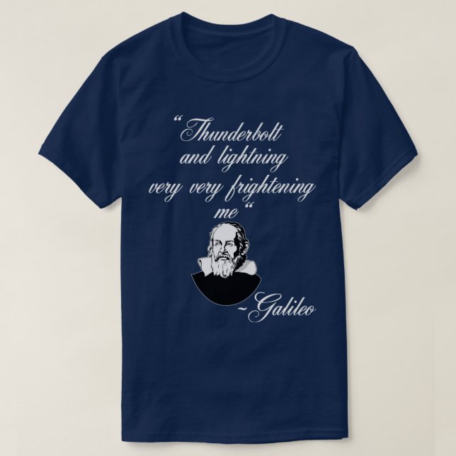 T-shirt Éclairage et tonnerre très effrayant B (Design devant)