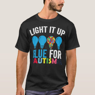 T-shirt Éclairez-le en bleu Mois de la sensibilisation à l
