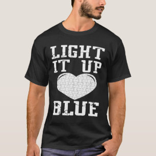 T-shirt Éclairez-le en bleu  Pièce de puzzle Sensibilisati