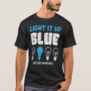 T-shirt Éclairez-le en bleu pour la sensibilisation à l'au