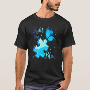 T-shirt Éclairez-le en bleu Puzzle de sensibilisation à l'
