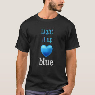 T-shirt Éclairez-le en bleu  Sensibilisation à l'autisme