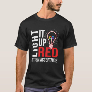 T-shirt Éclairez-le en rouge pour la sensibilisation à l'a