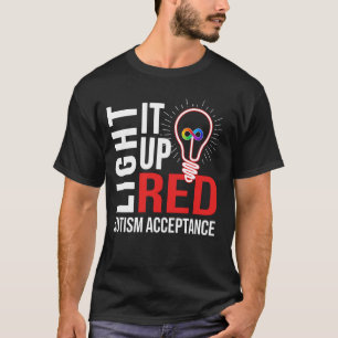 T-shirt Éclairez-le en rouge pour la sensibilisation à l'a
