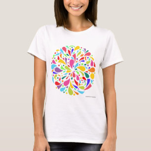 T-shirt Éclat coloré de forme