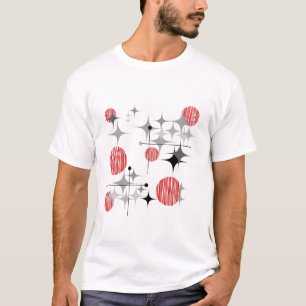 T-shirt Éclats et globes Modernes de milieu de siècle