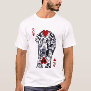 T-shirt EclecDeck 2 d'éléphant de cirque de coeurs - bla