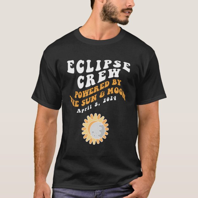 T-shirt Eclipse Crew American Solar Eclipse 8 avril 2024 (Devant)