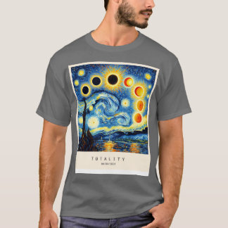 T-shirt Eclipse dans le style Van Gogh
