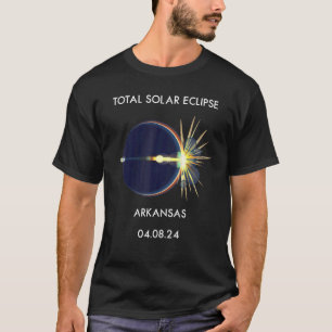 T-shirt Eclipse Flare 04 08 24 Total Solaire Eclipse Arkan