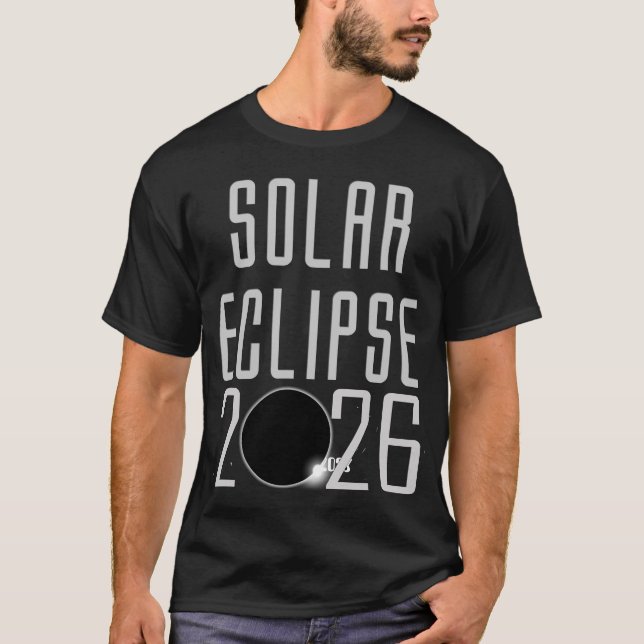 T-shirt Éclipse solaire 2026 (Devant)
