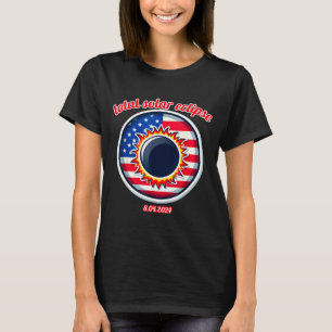 T-shirt Éclipse solaire américaine Texas 4.8.24 totale sol