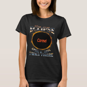 T-shirt Éclipse Solaire de Chemise Carmel Indiana Là