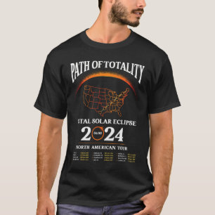 T-shirt Éclipse Solaire Parcours De Totalité Éclipse Solai
