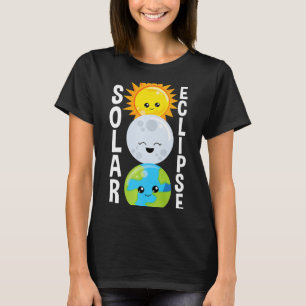 T-shirt Éclipse Solaire Pour Adultes Jeunes Et Enfants
