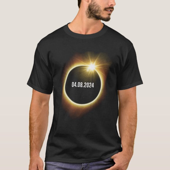 T-shirt Éclipse solaire totale 2024 (Devant)