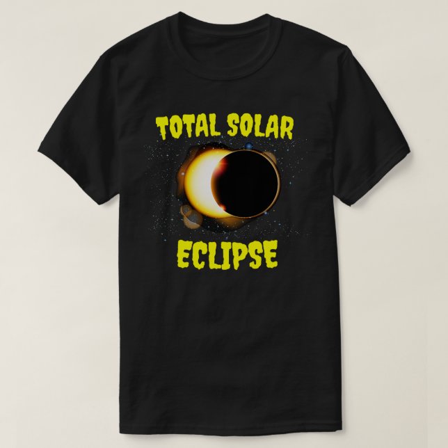 T-shirt Éclipse solaire totale 2024 5 (Design devant)