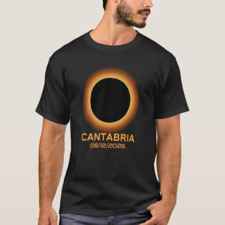 T-shirt Éclipse solaire totale 2026 Cantabrie Espagne Tota