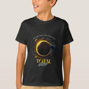 T-shirt Éclipse Solaire Totale 2026 Espagne 12 Août Enfant