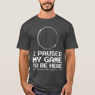 T-shirt Éclipse solaire totale 2026otalité Joueur Jeux Gar