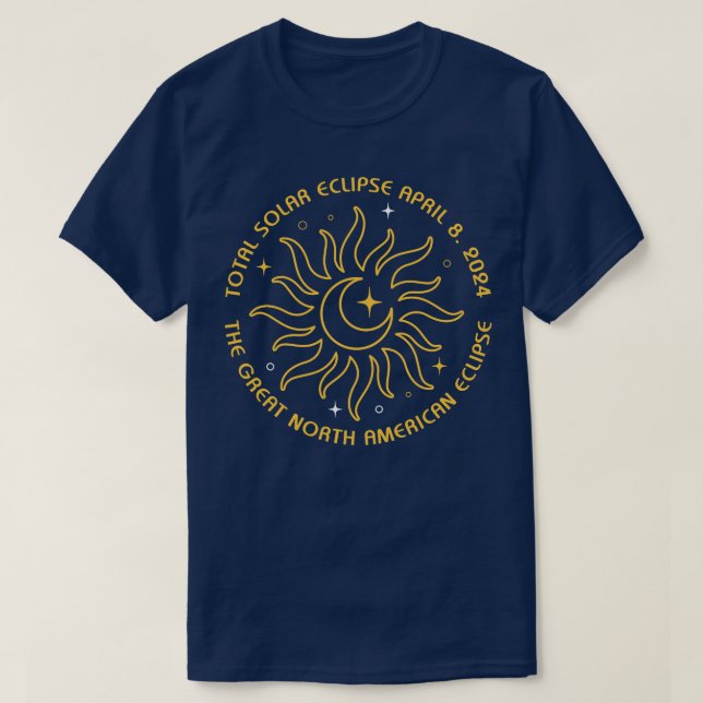 T-shirt Éclipse solaire totale 4 (Design devant)