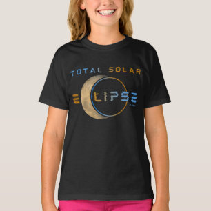 T-SHIRT ÉCLIPSE SOLAIRE TOTALE 8 AVRIL 2024 SYSTÈME SOLAIR